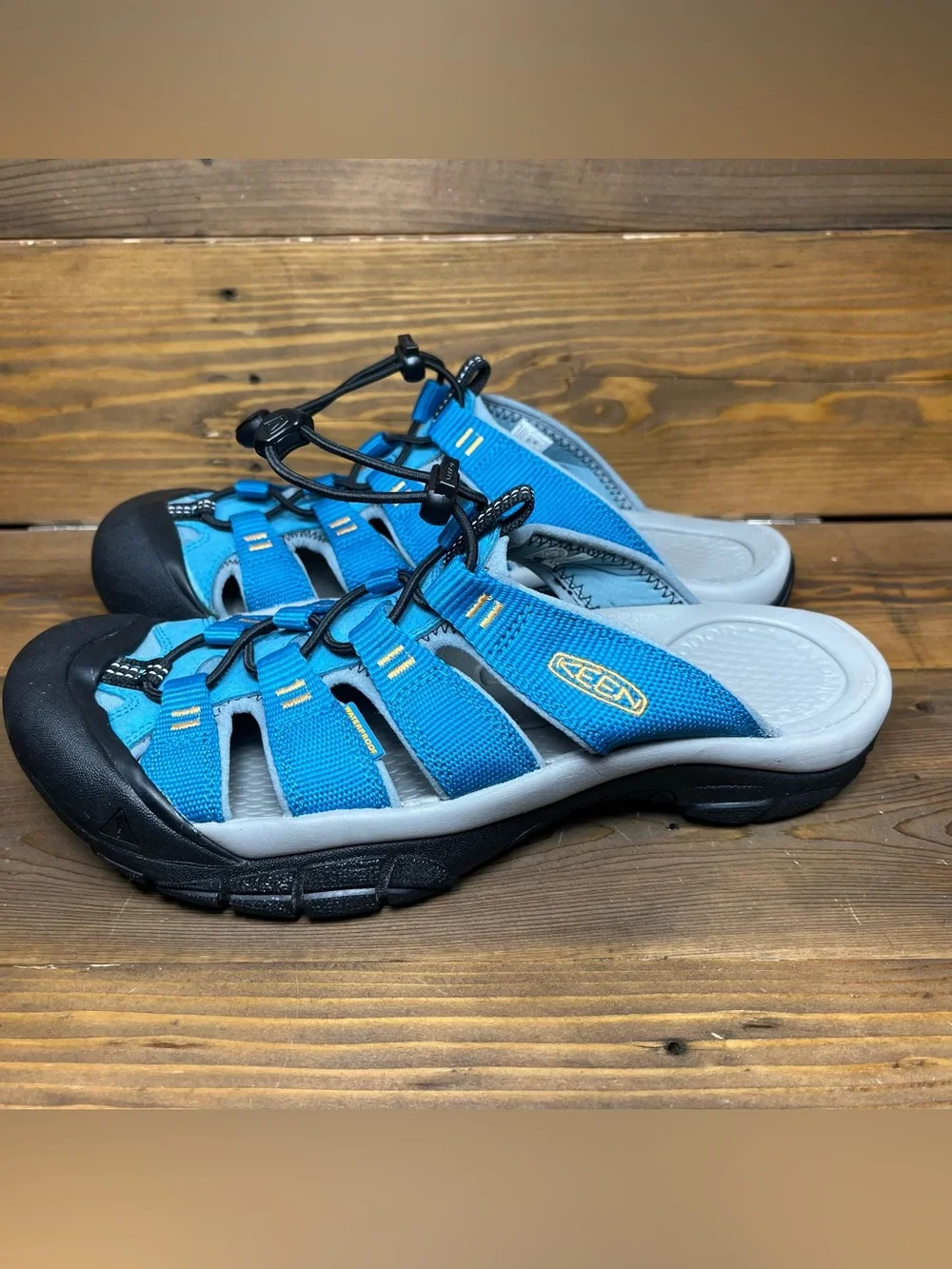 Keen Newport Slide Sport Waterproof Sandal Turquoise Women size 9.5